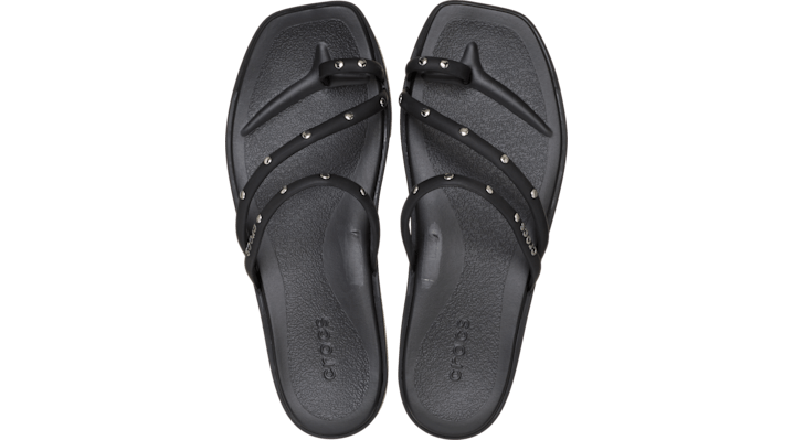 Crocs | Damen | Miami Studded Toe Loop  | Sandalen | Schwarz | 42 von Crocs
