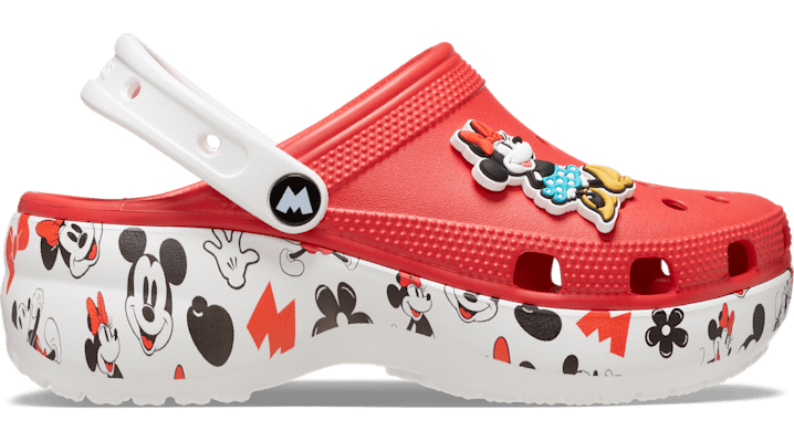 Crocs | Damen | Mickey Platform  | Clogs | Rot | 39 von Crocs