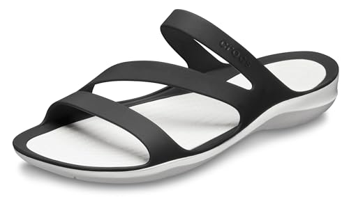 Crocs Damen Swiftwater Women Sandalen, Black/White, 37/38 EU von Crocs