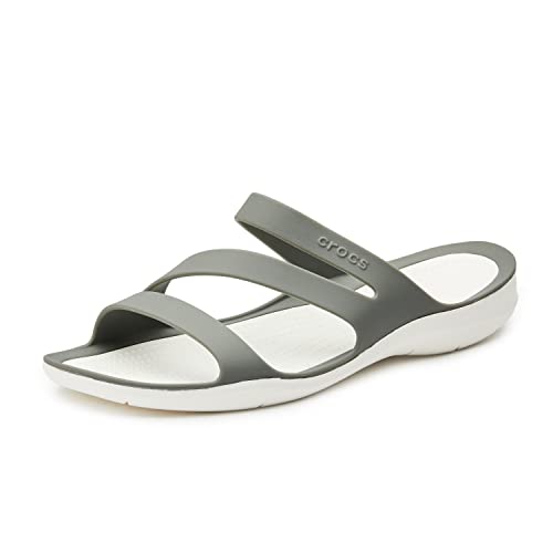 Crocs Damen Swiftwater Women Sandalen, Smoke/White, 41/42 EU von Crocs