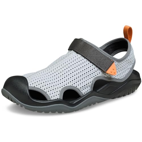 Crocs Damen SwiftwaterPrm1MeshDeckSandalM Sandalen, Mirage, 48/49 EU von Crocs