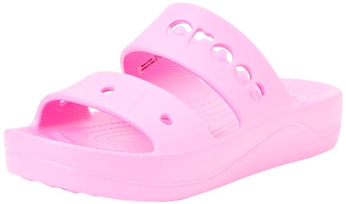 Crocs Damen Via Plateau Sandale, Electric Pink, 34 EU von Crocs