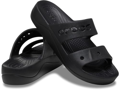 Crocs Damen Via Plateau Sandale, Schwarz, 38 EU von Crocs