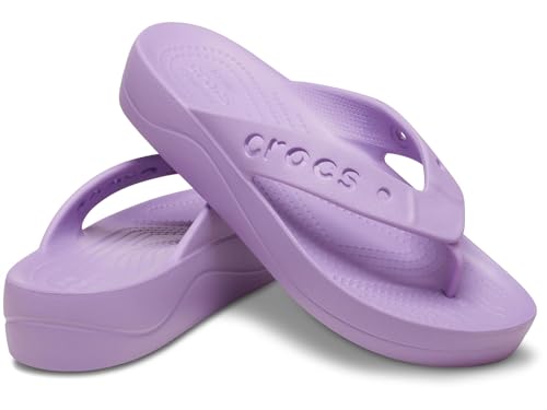 Crocs Damen Via Platform Flip Sandale, Orchidee, 37 EU von Crocs