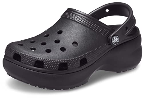 Crocs Classic Platform Clog 206750-001, Womens slides, black, 41/42 EU von Crocs