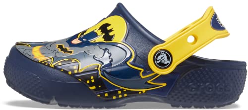 Crocs Unisex Kinder FL Batman Patch Clog K, Navy, 30/31 EU von Crocs