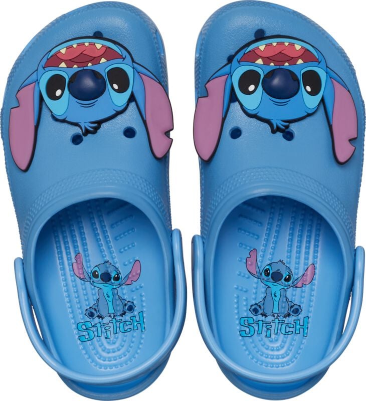 Crocs - Disney Hausschuh - Kids Disney Stitch Classic Clog - EU 29-30 - Größe EU 29-30 - blau von Crocs