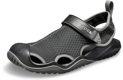Crocs Damen Swiftwater Mesh Deck Sandal M Sandalen, Black, 39/40 EU von Crocs