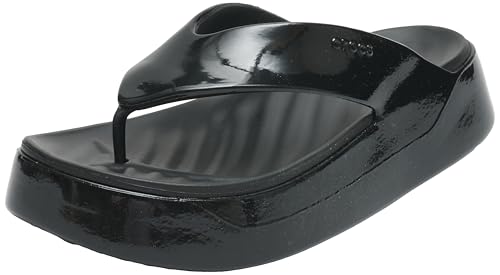 Crocs Herren Getaway Platform Patent Flip Flip, Black, 38/39 EU von Crocs