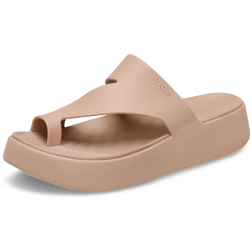 Crocs Herren Getaway Platform Toe Loop Sandalen, Pink Caramel, 36/37 EU von Crocs