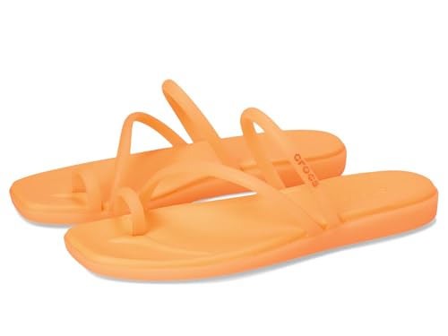 Crocs Herren Miami Frosted Toe Loop Sandalen, Orangesicle, 33/34 EU von Crocs