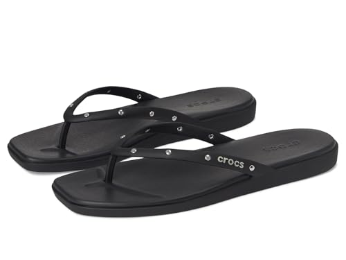 Crocs Herren Miami Studded Flip Flip, Black, 41/42 EU von Crocs