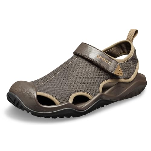 Crocs Herren Swiftwater Mesh Deck Men Sandalen, Espresso, 46/47 EU von Crocs