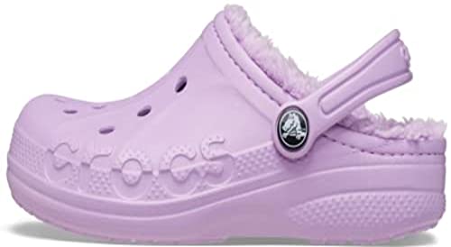 Crocs Jungen Unisex Kinder Baya Gefütterter Clog T Holzschuh, Orchidee, 24 EU von Crocs