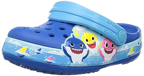 Crocs Unisex Kinder FL Baby Haifischband Clog T, Helles Kobaltblau, 19 EU von Crocs