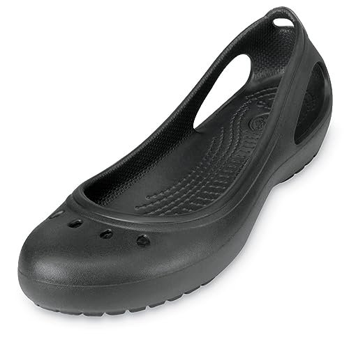 Crocs womens Kadee Flat Ballet Flat, Black/Black, 37/38 EU von Crocs