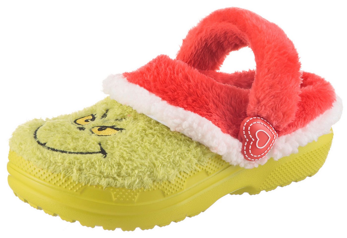 Crocs Kid's The Grinch Classic Lined Clog Clog Hausschuh, Weihnachtsschuh mit Grinch Motiv von Crocs