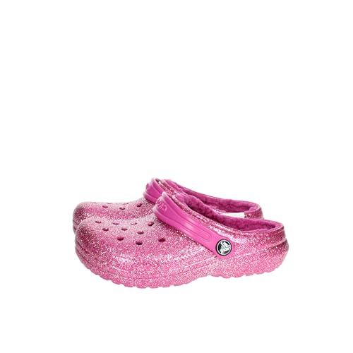Crocs Kids Classic Lined Clogs for Toddlers - Synthetic Upper & Lining - Synthetic Outsole & Insole, Fuchsia Fun/Multi, 6 Big Kid Crocs Kids Classic Lined Clogs for Toddlers - Synthetic Upper & Lining - Synthetic Outsole & Insole, Fuchsia Fun/Multi, 6 Big Kid von Crocs