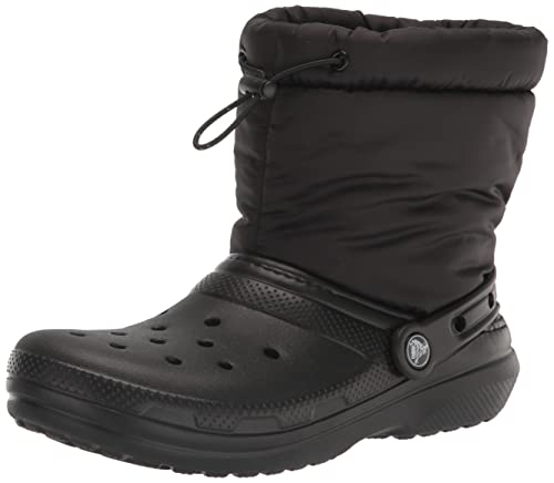 Crocs Kids' Classic Lined Neo Puff Boot 32-33 EU Black von Crocs