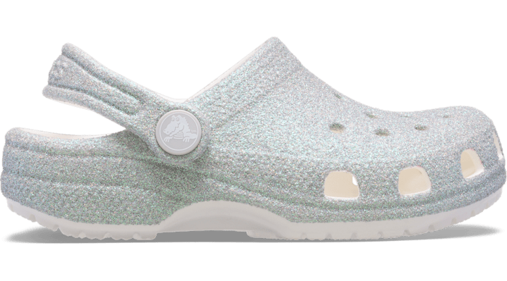 Crocs | Kinder |  Classic Iridescent Glitter  | Clogs | Grau | 33 von Crocs