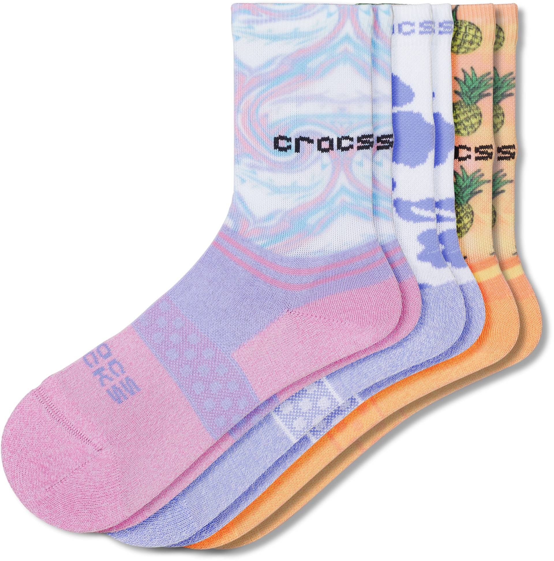 Crocs | Kinder | Crocs Socks  Crew  Pool Party 3 -Pack | Schuhe | patterned | S von Crocs