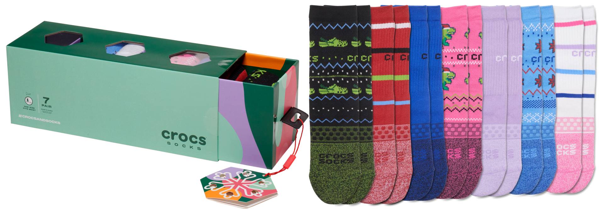 Crocs | Kinder |  Crocs Socks Holiday Gift Set | Schuhe | Weiß | OSFA von Crocs