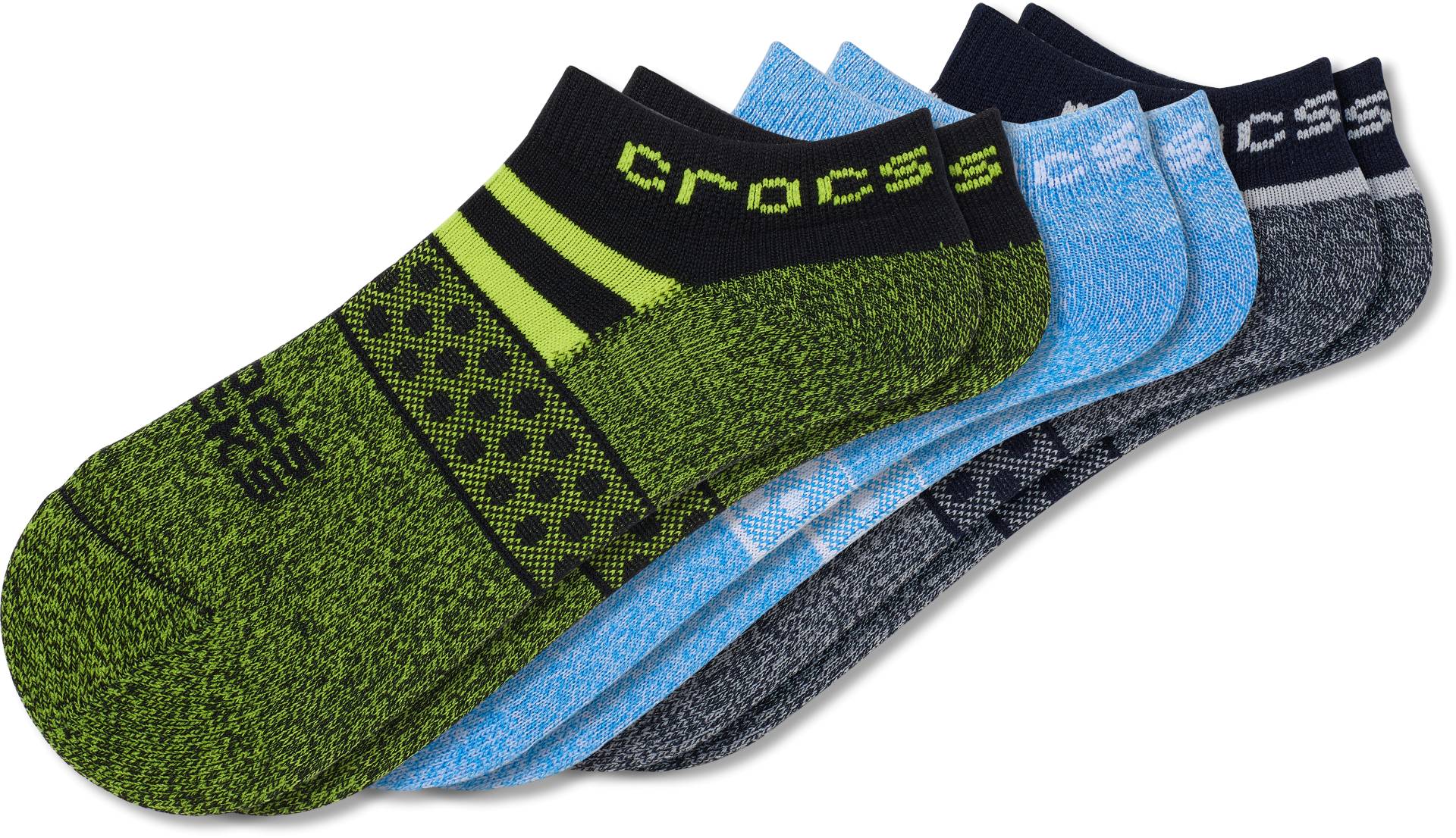 Crocs | Kinder | Crocs Socks  Low  Pool Party 3 Pack | Schuhe | Blau | M von Crocs