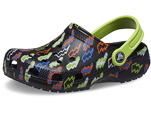 Crocs Kinder Sandale schwarz/hellgrün/orange/blau J1 von Crocs