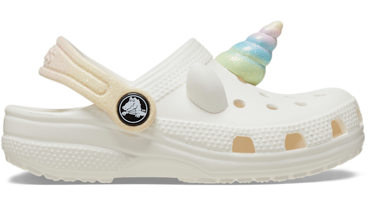Crocs | Kinder | Toddlers Classic I AM Rainbow Unicorn  | Clogs | Weiß | 19 von Crocs