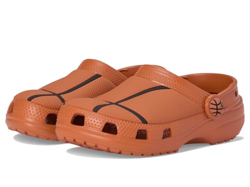Crocs Unisex-Child Classic Clogs with Patterns and Graphics (Little Big Kid), Basketball, 4 Big Kid von Crocs