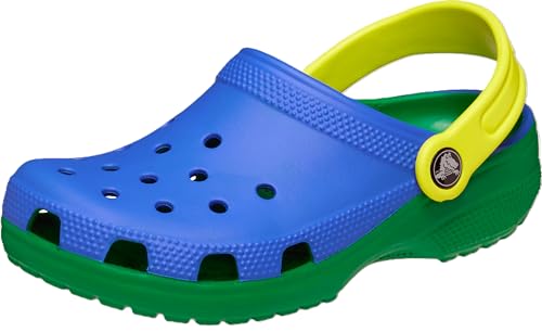 Crocs Klassische Retro-Sport-Clogs für Kinder, Blauer Bolzen, 12 Little Kid von Crocs