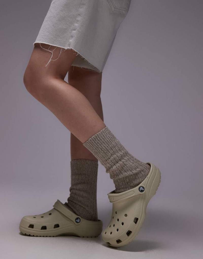Crocs - Klassische Unisex-Clogs in Knochenweiß-Neutral von Crocs