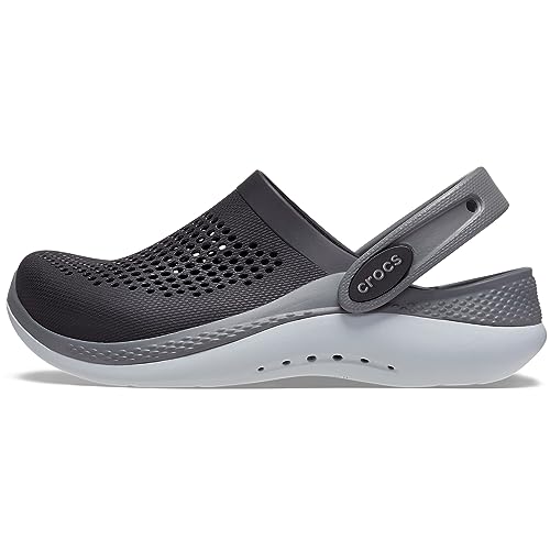 Crocs LiteRide 360 Clog K Wooden Shoe, Black/Slate Grey, 28/29 EU von Crocs