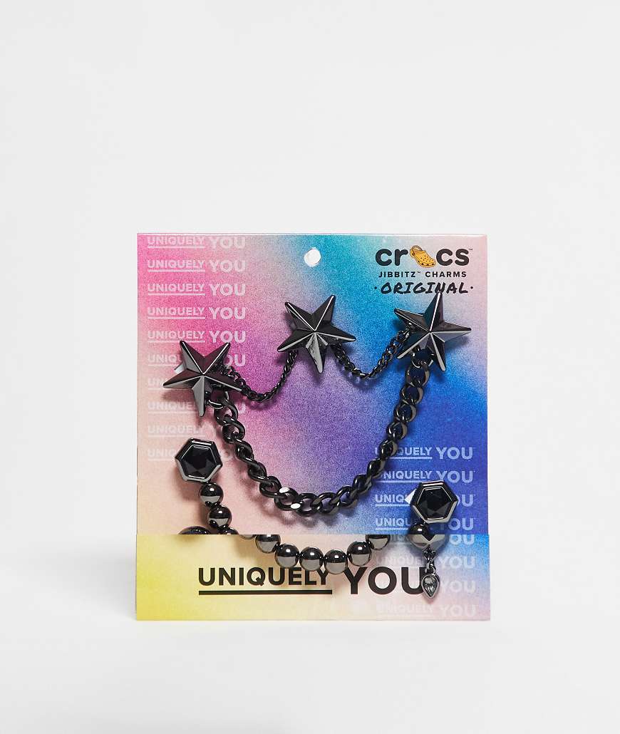 Crocs - Punk Gunmetal - Jibbitz-Anstecker-Bunt von Crocs