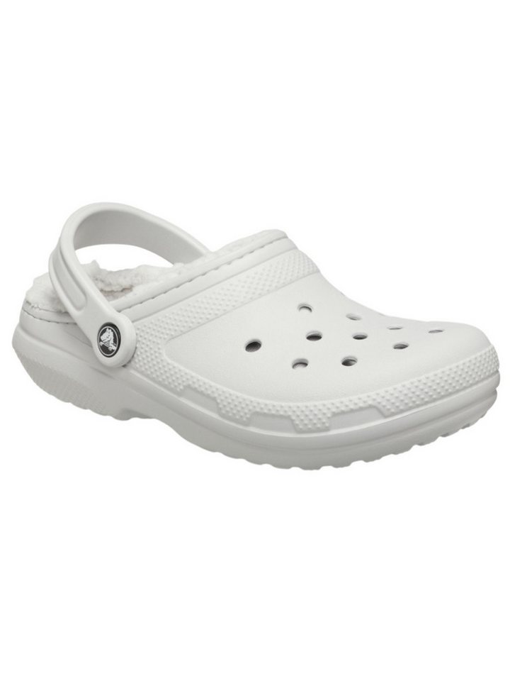 Crocs Sandale Classic Lined Clog (mit Innenfutter) beige/weiss - 1 Paar Badeschuh von Crocs