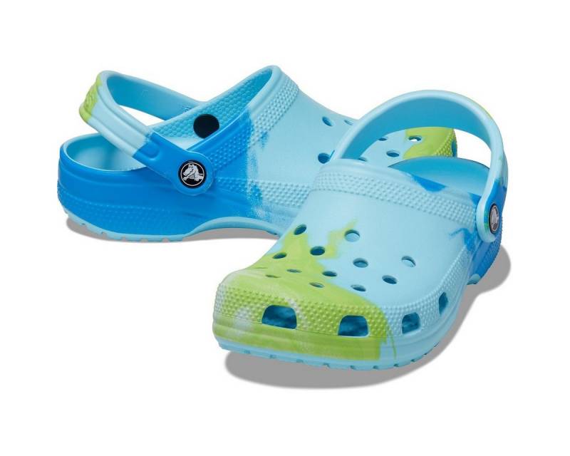 Crocs Sandale Classic Ombre Clog arcticblau/multi Damen - 1 Paar Badeschuh von Crocs