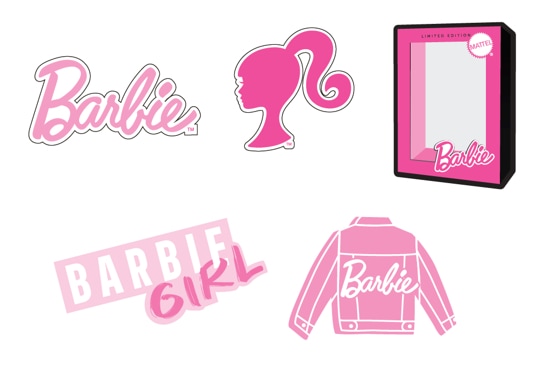 Crocs Schuhanstecker "Jibbitz™ Barbie" Set, Kein Spielzeug. Nicht für Kinder unter 3 Jahren geeignet, 5 Stk. tlg. mit verschiedenen Motiven von Crocs