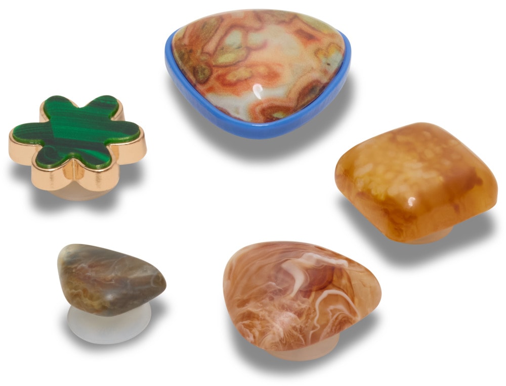Crocs Schuhanstecker "Jibbitz™ Crafted Stones" Set, Kein Spielzeug. Nicht für Kinder unter 3 Jahren geeignet, 5 Stk. tlg. Charm Anstecker von Crocs