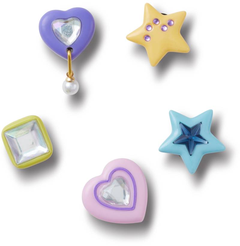 Crocs Schuhanstecker "Jibbitz™ Dazzling Gems" Set, Kein Spielzeug. Nicht für Kinder unter 3 Jahren geeignet, 5 Stk. tlg., Charm, Anstecker für Crocs Schuhe von Crocs