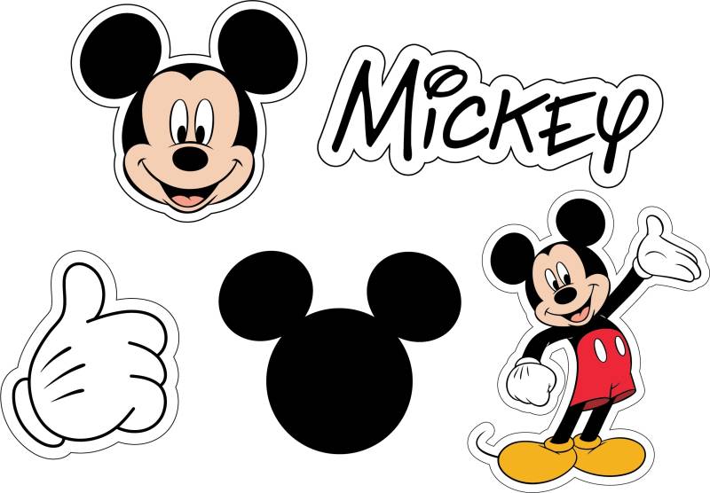 Crocs Schuhanstecker "Jibbitz™ Mickey Pant" Set, Kein Spielzeug. Nicht für Kinder unter 3 Jahren geeignet, 5 Stk. tlg., Charm, Anstecker für Crocs Schuhe von Crocs