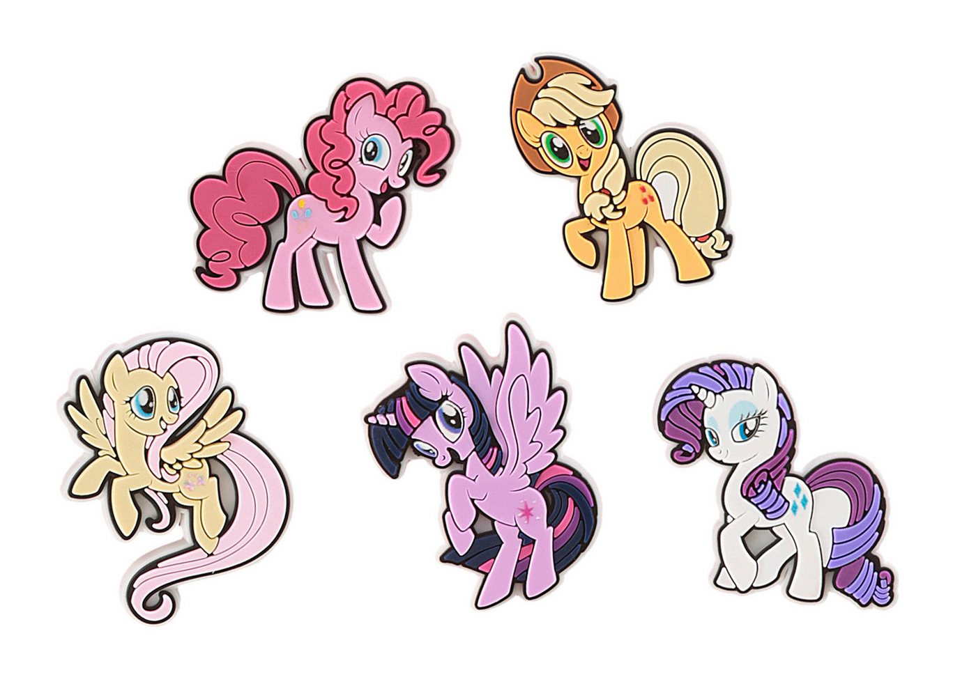 Crocs Schuhanstecker Jibbitz™ My Little Pony: Friendship is Magic (Set, 5-tlg., Kein Spielzeug. Nicht für Kinder unter 3 Jahren geeignet), Schuh Charms für My Little Pony Fans von Crocs