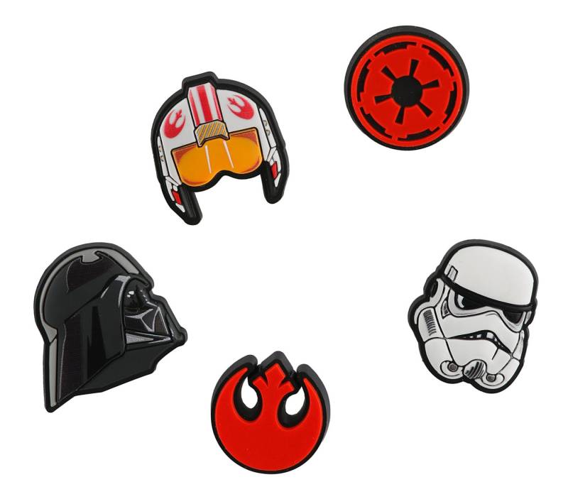Crocs Schuhanstecker Jibbitz™ Star Wars (Set, 5-tlg., Kein Spielzeug. Nicht für Kinder unter 3 Jahren geeignet), Star Wars Motive zum Anstecken von Crocs