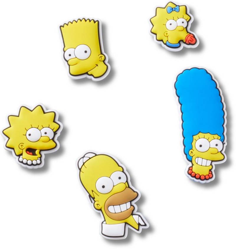 Crocs Schuhanstecker Jibbitz™ The Simpsons (Set, 5-tlg., Kein Spielzeug. Nicht für Kinder unter 3 Jahren geeignet), Charm, Anstecker für Crocs Schuhe von Crocs