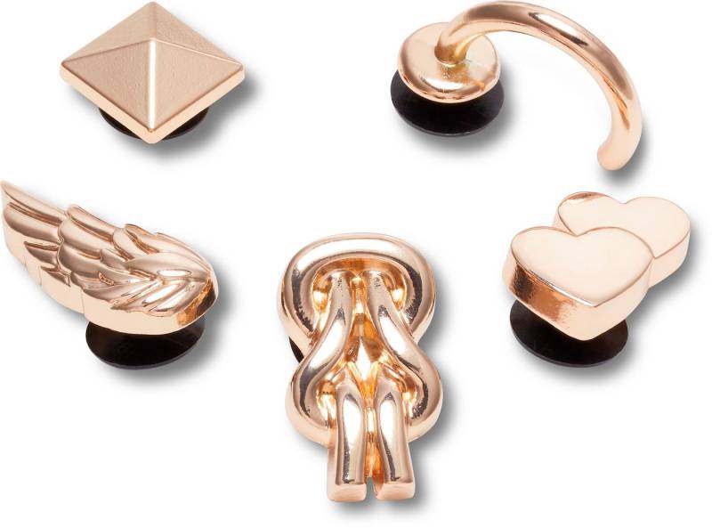 Crocs Schuhanstecker Jibbitz - Elevated Gold Gurl (Set, 5-tlg., Kein Spielzeug. Nicht für Kinder unter 3 Jahren geeignet), Schuh Charms im stilvollen Design von Crocs
