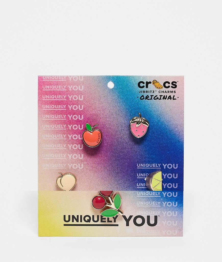 Crocs - Set mit erhöhten Jibbitz-Ansteckern im Frucht-Design-Bunt von Crocs