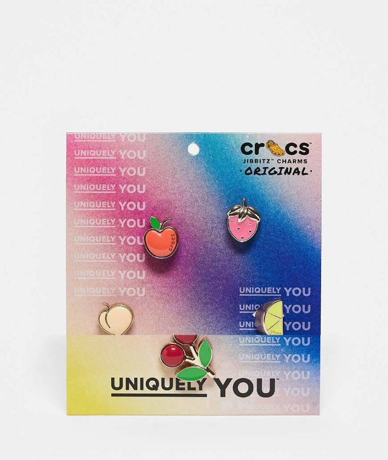 Crocs - Set mit erhöhten Jibbitz-Ansteckern im Frucht-Design-Bunt von Crocs