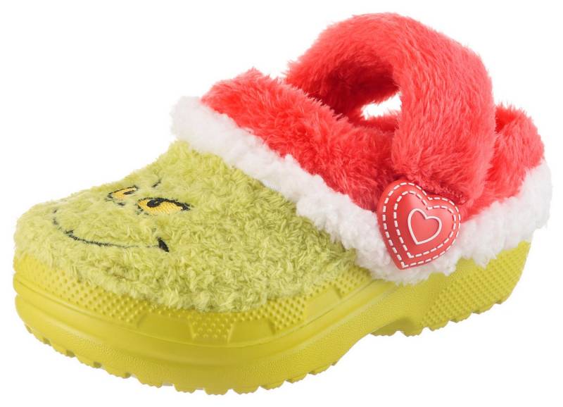 Crocs Toddler The Grinch Classic Lined Clog Clog Hausschuh, Weihnachtsschuh mit Grinch Motiv von Crocs