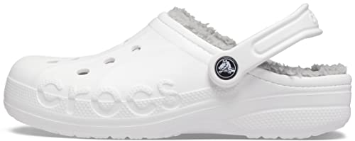 Crocs Unisex Erwachsene Baya Lined Clog Clog, White/Light Grey, 45/46 EU von Crocs