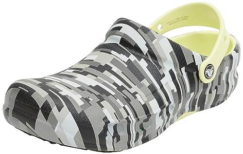 Crocs Unisex Bistro Graphic Clog Holzschuh, Black Lime, 36/37 EU von Crocs