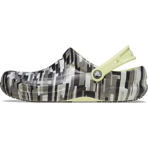 Crocs Unisex Bistro Graphic Clog Holzschuh, Black Lime, 37/38 EU von Crocs